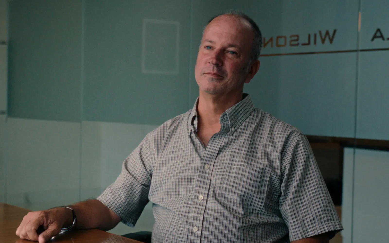 Client seated for a testimonial video interview that can be used across every marketing channel